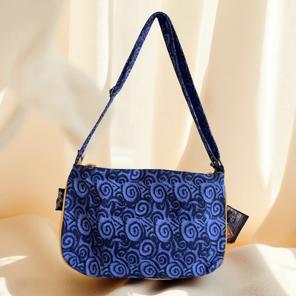 Laurel Burch bag,mermaid & fish,beaded beautiful + matching mirror charm Y2K❤️ - Picture 3 of 8